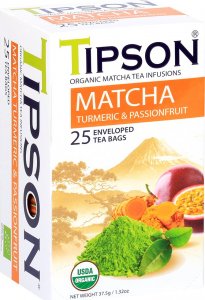 Tipson Tipson MATCHA TURMERIC PASSIONFRUIT herbata BIO 1