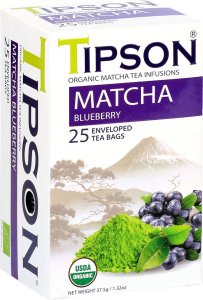 Tipson Tipson MATCHA BLUEBERRY herbata BORÓWKA BIO 25szt 1
