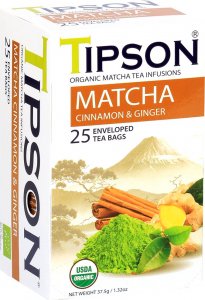 Tipson Tipson MATCHA CINNAMON GINGER herbata zielona BIO 1