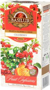 Basilur Herbata owocowa żurawina BASILUR CRANBERRY 25x2g 2