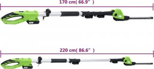 Zestaw elektronarzędzi vidaXL 3-częściowy zestaw elektronarzędzi ogrodniczych, bezprzewodowy 5