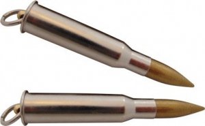 Breloczek MFH BRELOK DO KLUCZY NABÓJ 7.62 x 54R SREBRNY 3