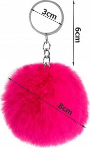 Breloczek Verk BRELOK ZAWIESZKA DO KLUCZY TORBY POMPON FUTERKO 14