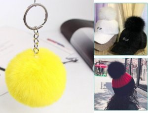 Breloczek Verk BRELOK ZAWIESZKA DO KLUCZY TORBY POMPON FUTERKO 9
