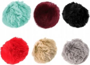 Breloczek Verk BRELOK ZAWIESZKA DO KLUCZY TORBY POMPON FUTERKO 10