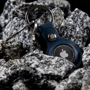 Crong Brelok Crong Leather Case with Key Ring Apple AirTag (zielony) 7