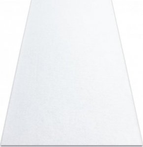 Dywany Łuszczów Dywan antypoślizgowy RUMBA 1950 podgumowany, jednokolorowy biały, 70x300 cm 1