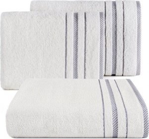 Eurofirany Ręcznik bawełniany z bordiurą KORAL 70X140 biały 1