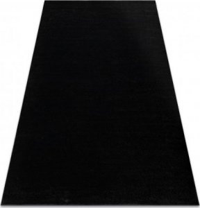 Dywany Łuszczów Dywan SOFTY Jednolity, jednokolorowy czarny , 120x170 cm 1