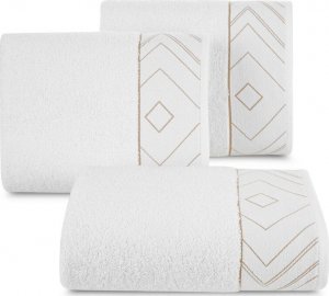 Eurofirany Ręcznik bawełniany z bordiurą BLANCA 50X90 biały 1