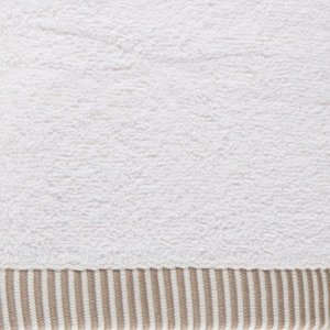 Eurofirany Komplet ręczników bawełnianych z roślinnym wzorem KOS 50x90 + 70x140 kremowy 4