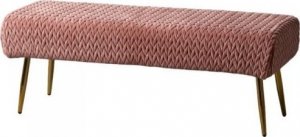 Bigbuy Home Taboret 111 x 44 x 41,5 cm Tkanina syntetyczna Różowy Metal 1