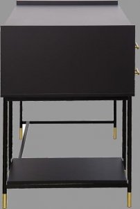 Biurko Atmosphera Tedy Czarne 110 cm x 55 cm 4