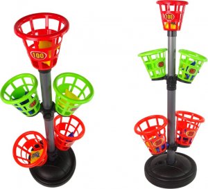 LeanToys Gra Zręcznościowa Rzut Do Celu Koszyk Punkty 2