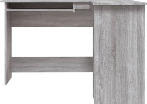 Biurko vidaXL vidaXL Biurko narożne, szary dąb sonoma, 120x140x75 cm 3