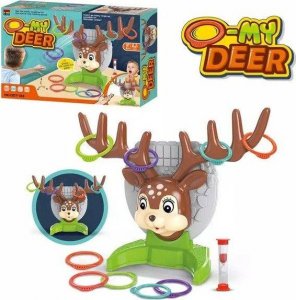 DK Gra Zręcznościowa Rzucanie Obręczy Ringo, Jelonek + Obręcze, Deer Ring Game 6