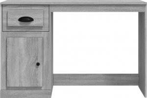 Biurko vidaXL Biurko z szufladą, szary dąb sonoma, 115x50x75 cm 6