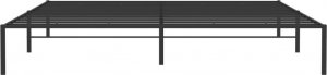 vidaXL Metalowa rama łóżka, czarna, 200x200 cm 5