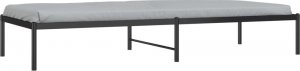 vidaXL Metalowa rama łóżka, czarna, 80x200 cm 3