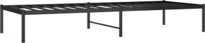 vidaXL Metalowa rama łóżka, czarna, 80x200 cm 4