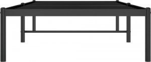vidaXL Metalowa rama łóżka, czarna, 80x200 cm 5