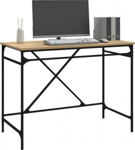 Biurko vidaXL Biurko, dąb sonoma, 100x50x75 cm 4