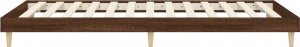 vidaXL Rama łóżka, brązowy dąb, 75x190 cm, materiał drewnopochodny 7