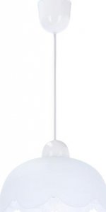 Lampa wisząca Candellux Bratek lampa wisząca 18 1x60w e27 klosz biały 1