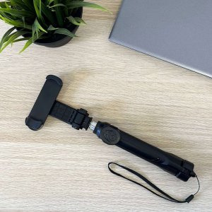 4kom.pl Uchwyt do telefonu Selfie Stick Bluetooth Statyw uchwyt na telefon z pilotem Bluetooth tripod Czarny 12