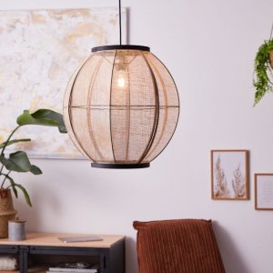 Lampa wisząca Brilliant Wisząca lampa boho Tanah 99484/76 Brilliant kulista drewno beż czarny 3