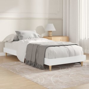 vidaXL vidaXL Rama łóżka, biała, 75x190 cm, materiał drewnopochodny 1