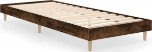 vidaXL Rama łóżka, przydymiony dąb, 75x190 cm, materiał drewnopochodny 2