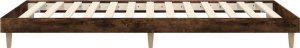 vidaXL Rama łóżka, przydymiony dąb, 75x190 cm, materiał drewnopochodny 7