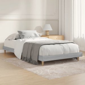 vidaXL Rama łóżka, szary dąb sonoma, 90x200cm, materiał drewnopochodny 1