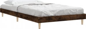 vidaXL Rama łóżka, przydymiony dąb, 100x200cm, materiał drewnopochodny 5