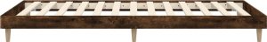 vidaXL Rama łóżka, przydymiony dąb, 100x200cm, materiał drewnopochodny 7