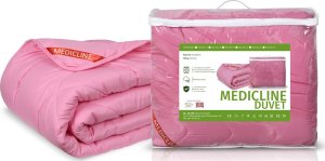 AIO Europe Kołdra całoroczna, mikrofibra różowa pikowana niciowo 160 x 200 cm 3