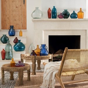 Atmosphera Wazon Dame J szklany 35cm zielony 2