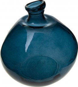 Atmosphera Wazon Dame Jeanne szklany 33cm niebieski 1