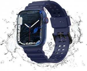 Hurtel Strap Triple Protection pasek Apple Watch SE, 8, 7, 6, 5, 4, 3, 2, 1 (41, 40, 38 mm) opaska bransoleta granatowy 2