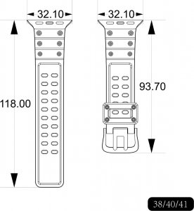 Hurtel Strap Triple Protection pasek Apple Watch SE, 8, 7, 6, 5, 4, 3, 2, 1 (41, 40, 38 mm) opaska bransoleta przezroczysty 12