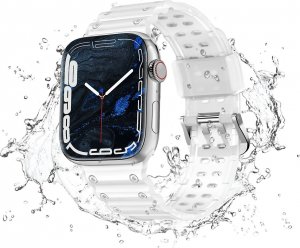 Hurtel Strap Triple Protection pasek Apple Watch SE, 8, 7, 6, 5, 4, 3, 2, 1 (41, 40, 38 mm) opaska bransoleta przezroczysty 17