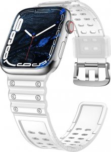 Hurtel Strap Triple Protection pasek Apple Watch SE, 8, 7, 6, 5, 4, 3, 2, 1 (41, 40, 38 mm) opaska bransoleta przezroczysty 10