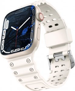 Hurtel Strap Triple Protection pasek Apple Watch SE, 8, 7, 6, 5, 4, 3, 2, 1 (41, 40, 38 mm) opaska bransoleta beżowy 1