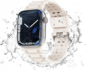 Hurtel Strap Triple Protection pasek Apple Watch SE, 8, 7, 6, 5, 4, 3, 2, 1 (41, 40, 38 mm) opaska bransoleta beżowy 17