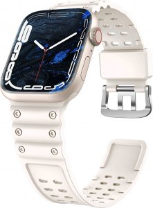 Hurtel Strap Triple Protection pasek Apple Watch SE, 8, 7, 6, 5, 4, 3, 2, 1 (41, 40, 38 mm) opaska bransoleta beżowy 10