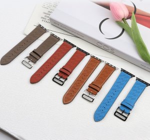 Hurtel Strap Leather skórzany pasek Apple Watch SE, 8, 7, 6, 5, 4, 3, 2, 1 (41, 40, 38 mm) opaska bransoleta ciemnobrązowy 7