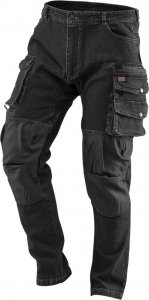 Neo Spodnie robocze (Spodnie robocze DENIM, czarne, rozmiar XS) 1