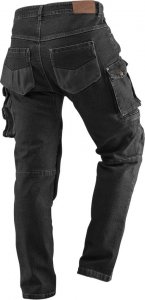 Neo Spodnie robocze DENIM, czarne, rozmiar XXL 4