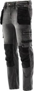 Yato YATO SPODNIE ROBOCZE STRETCH JEANS STEEL GREY ROZM.L 1